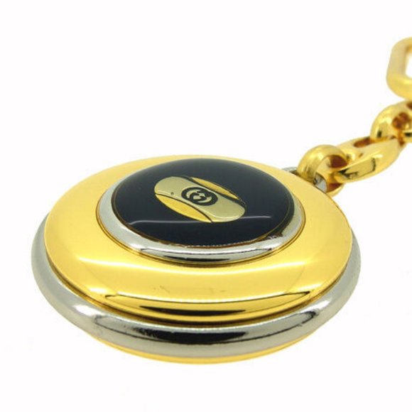 Authentic Gucci key ring Key holder Interlocking Gold Silver Woman - Picture 2 of 6